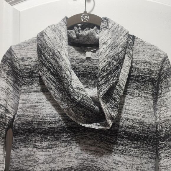 T by Talbots Ombre Stripe Cowl Neck Long Sleeve Shirt MP - Picture 5 of 9